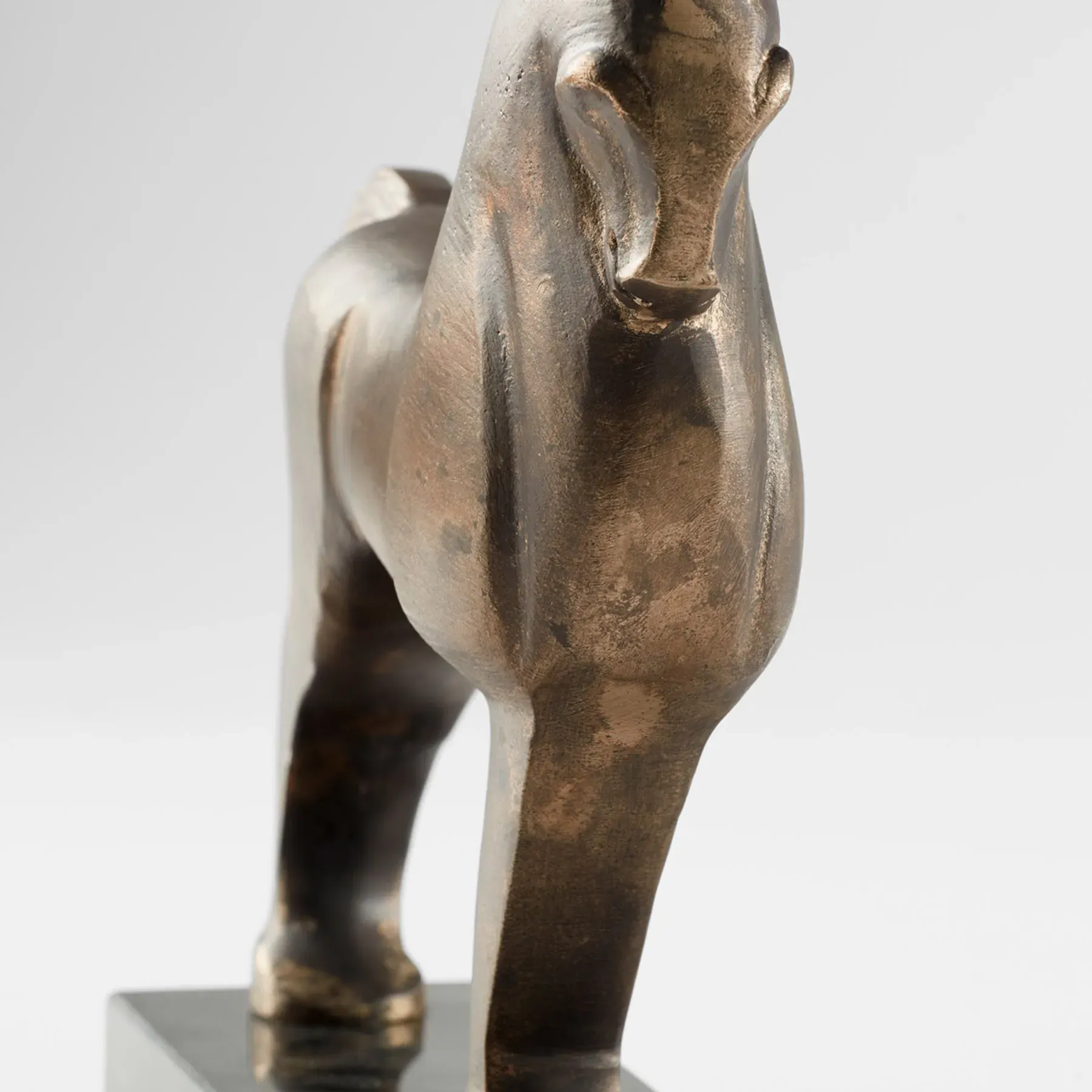 Simon Horse Statue - Antique Brass, Metal