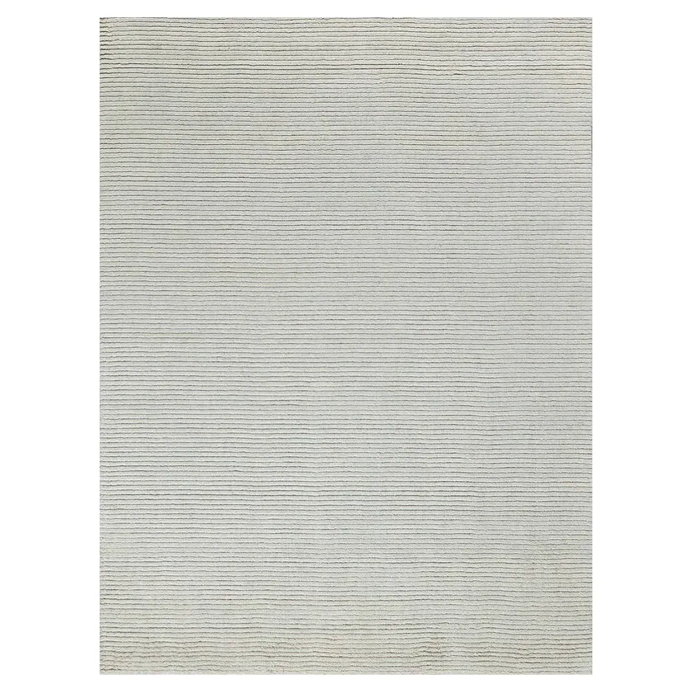 Simon Large Hand Knotted Rug - Off White, Wool