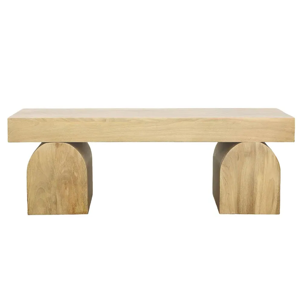 Simon Rectangular Coffee Table - Light Brown, Mango Wood image