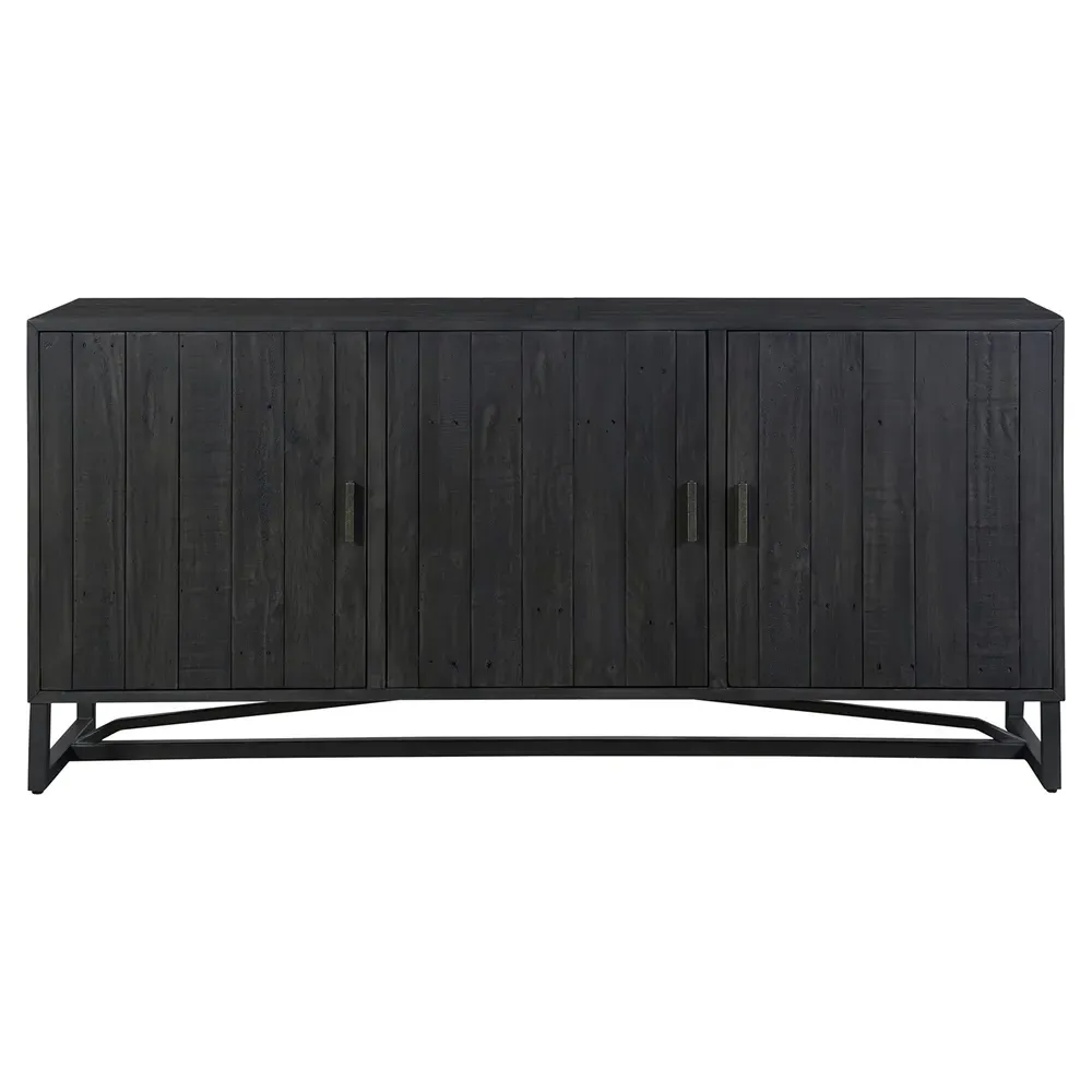 Sincere Sideboard - Black, Reclaimed Pine image