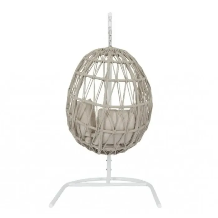 Sitti Hanging Egg Chair - Beige, Woven Rope