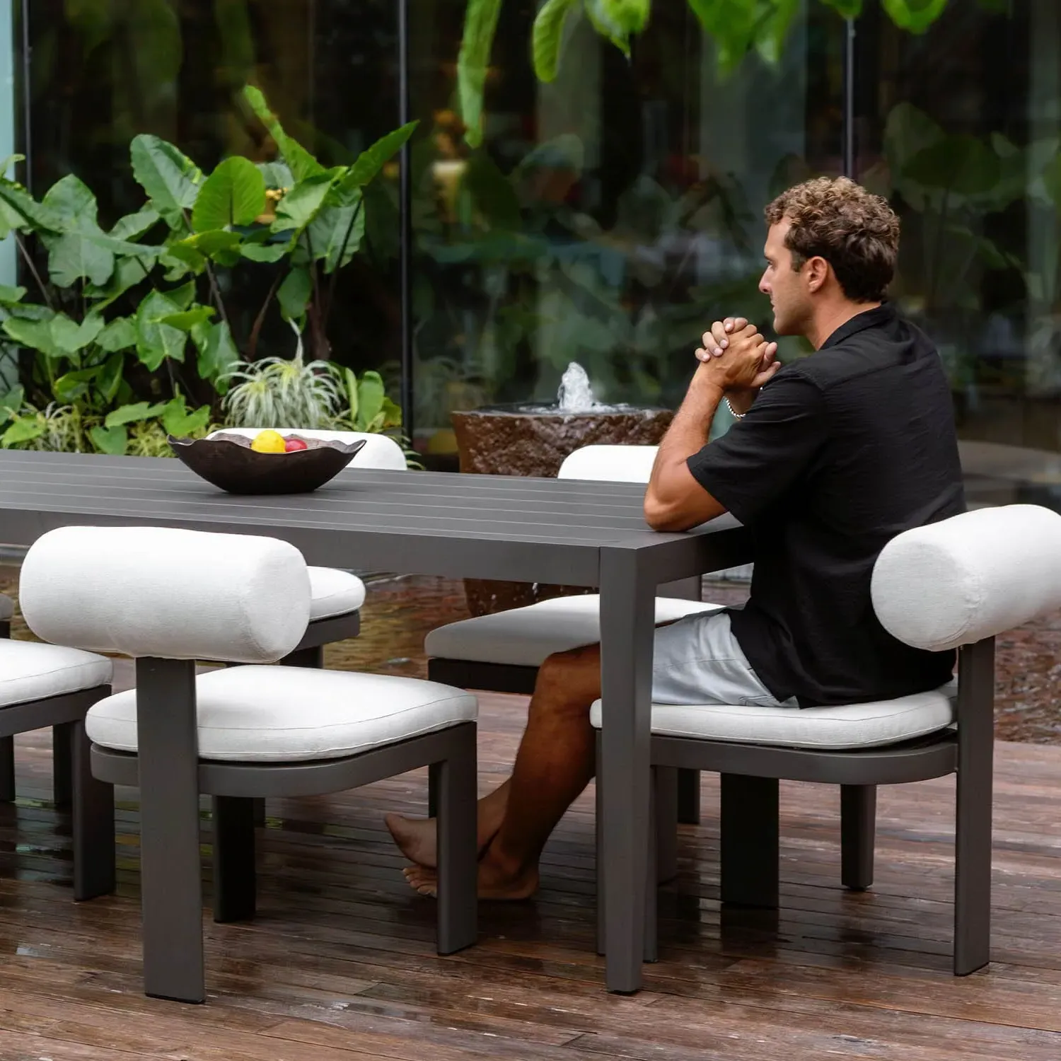 Skye Ruffled Decorative Bowl - Bronze, Aluminum