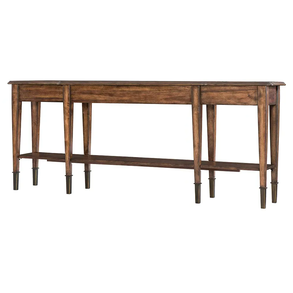 Skylar 2 Drawer Rectangular Console Table - Brown, Acacia image