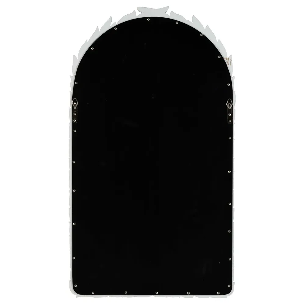 Skyler Arched Wall Mirror - White, Polyurethane