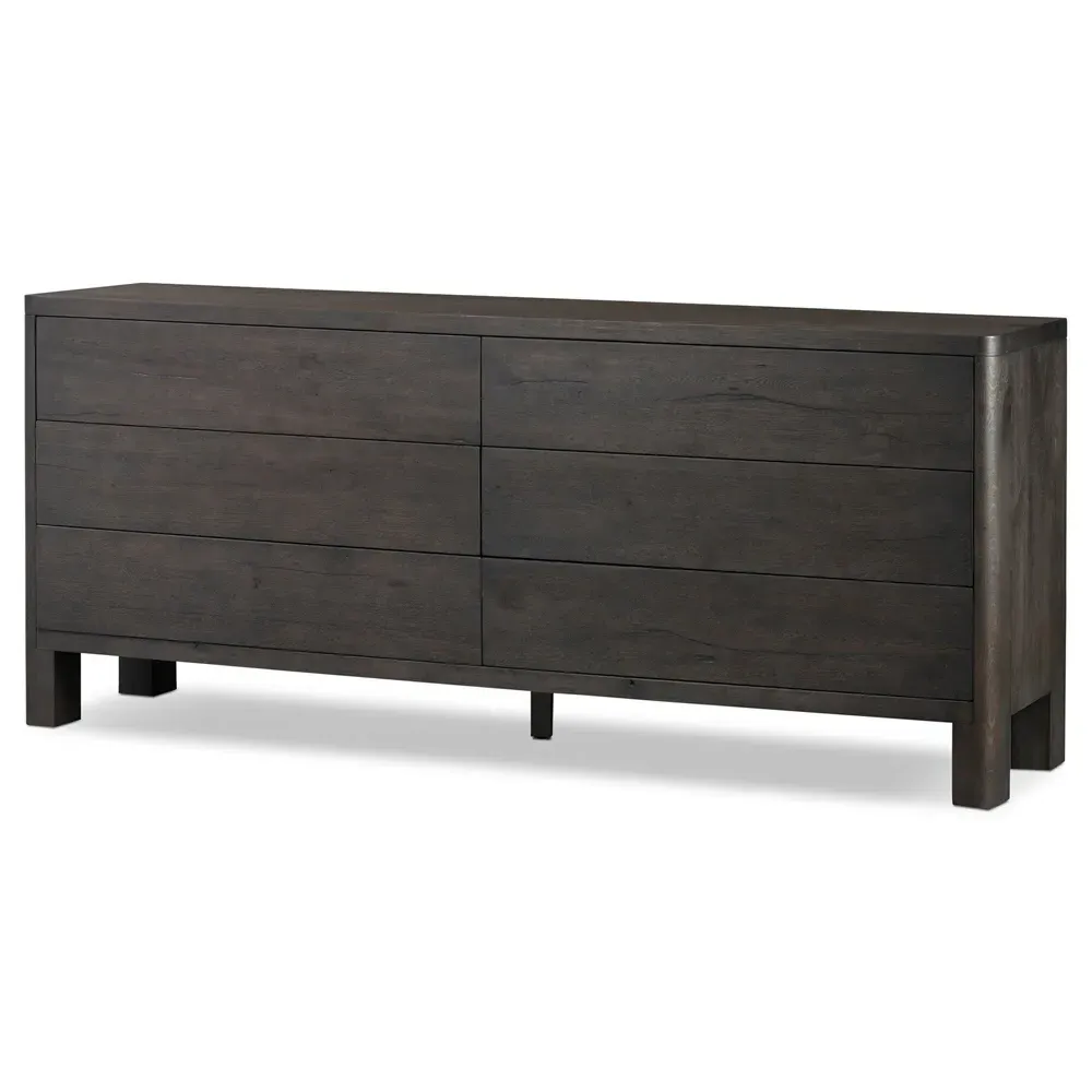 Slade Double Dresser - Black, Oak