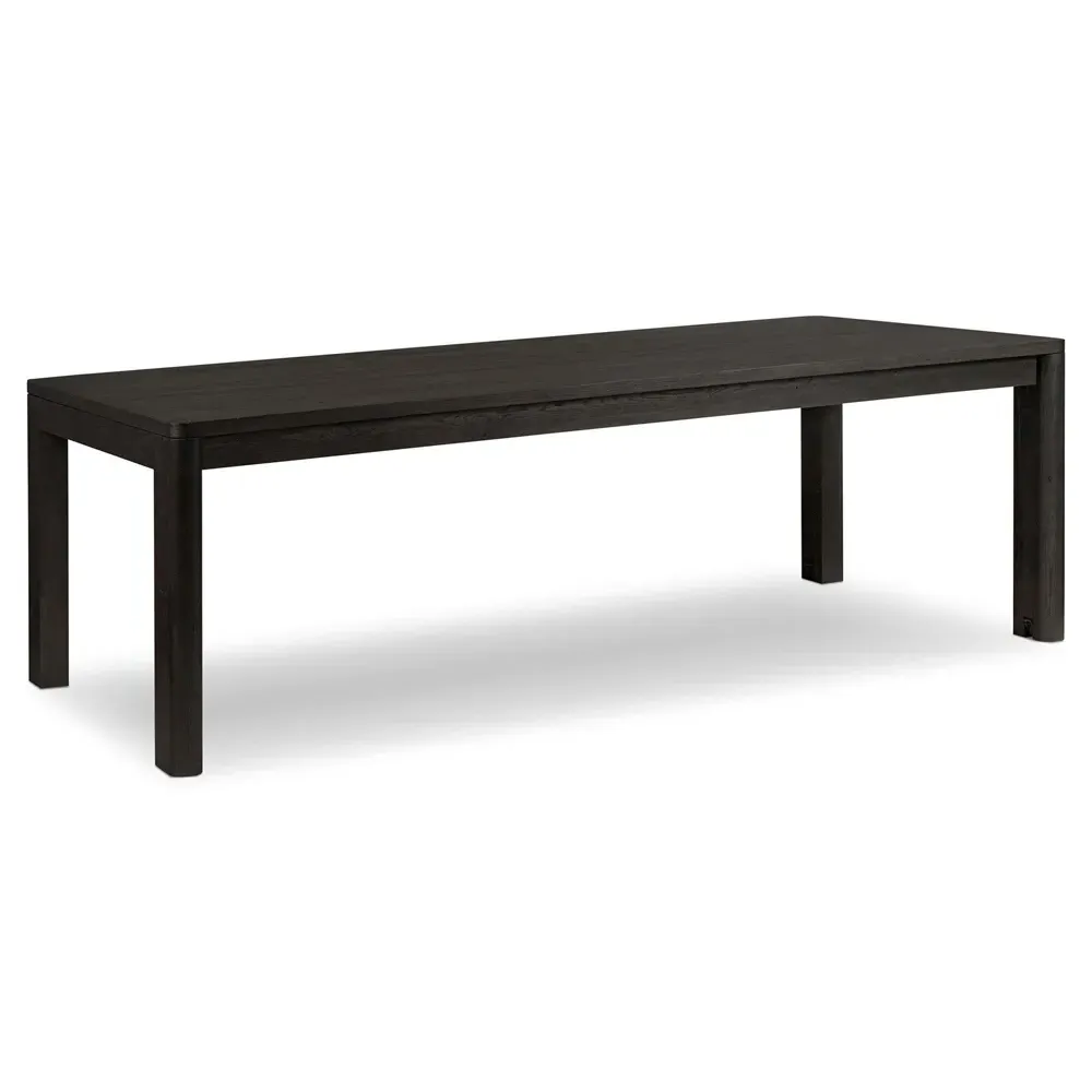 Slade Double Extendable Dining Table - Black, Oak