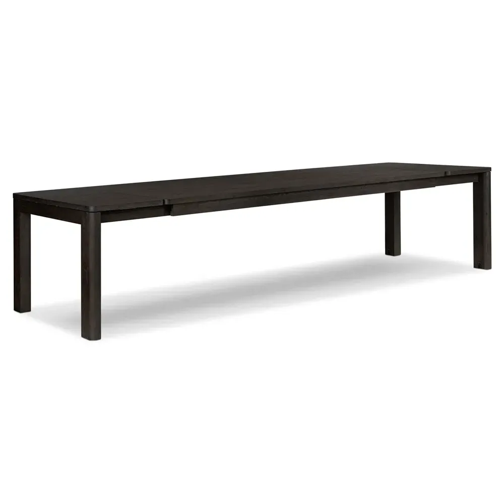 Slade Double Extendable Dining Table - Black, Oak