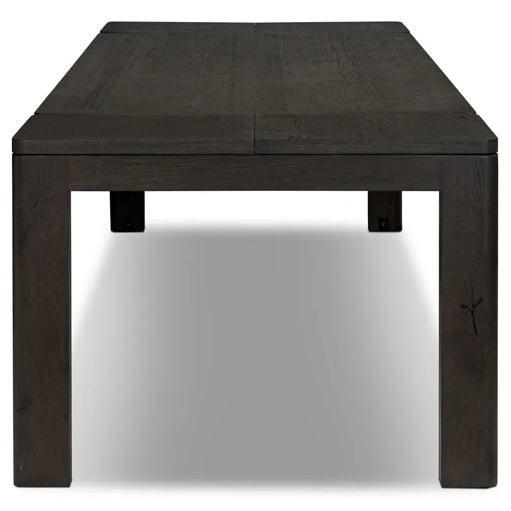 Slade Double Extendable Dining Table - Black, Oak