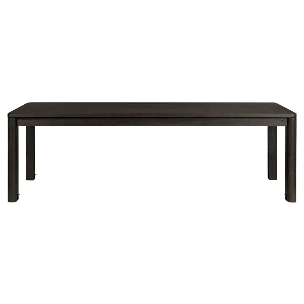 Slade Double Extendable Dining Table - Black, Oak image