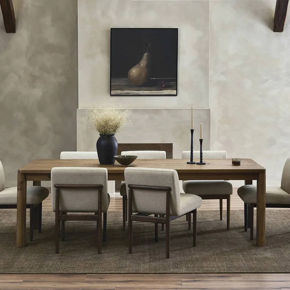 Slade Double Extendable Dining Table - Brown, Oak