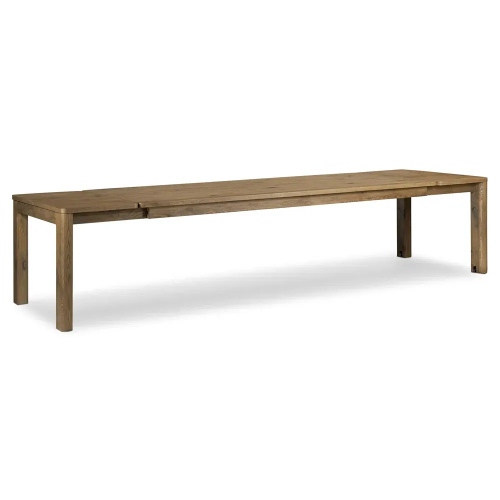 Slade Double Extendable Dining Table - Brown, Oak