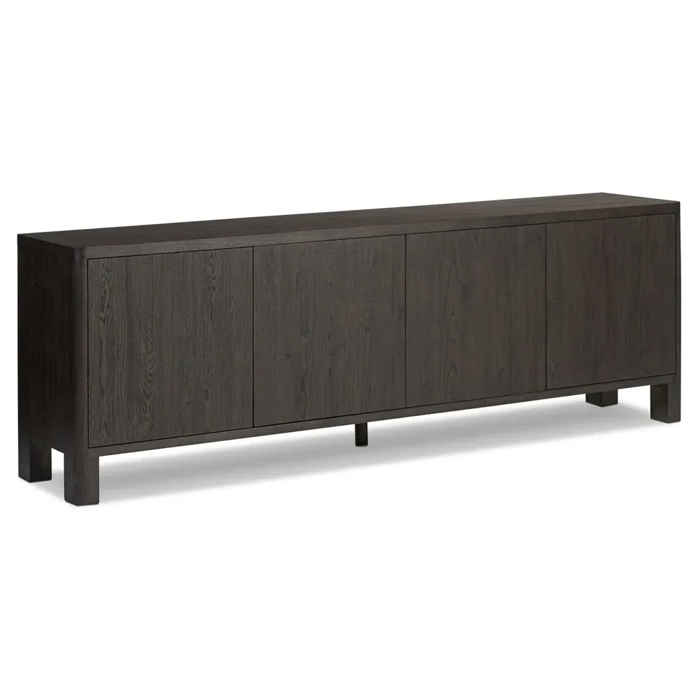 Slade Media Cabinet - Black, Oak
