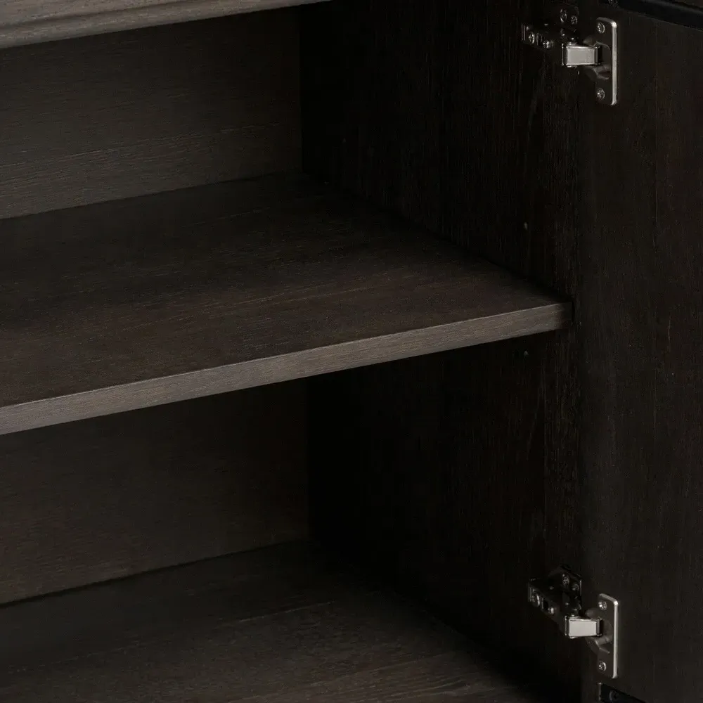 Slade Media Cabinet - Black, Oak