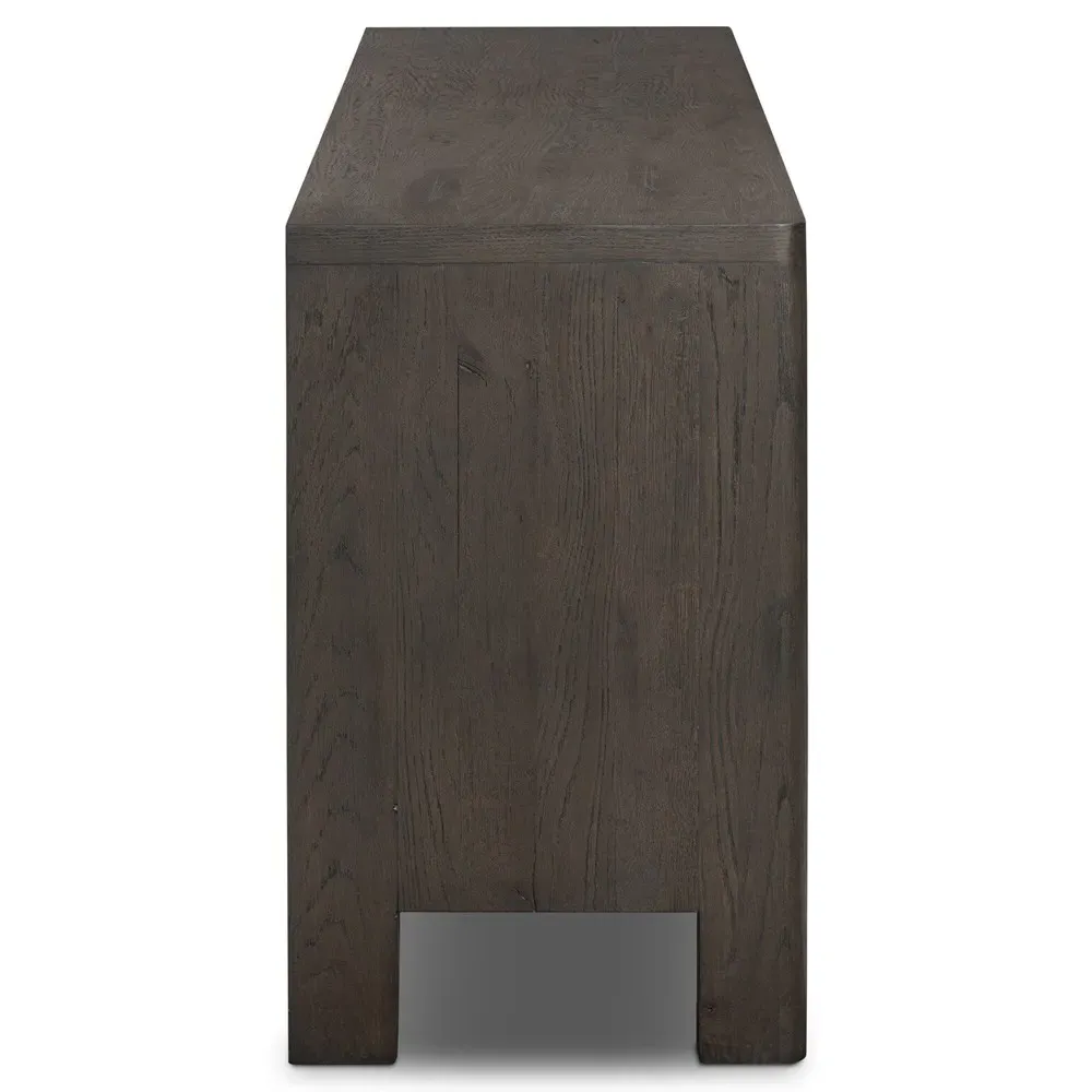 Slade Media Cabinet - Black, Oak