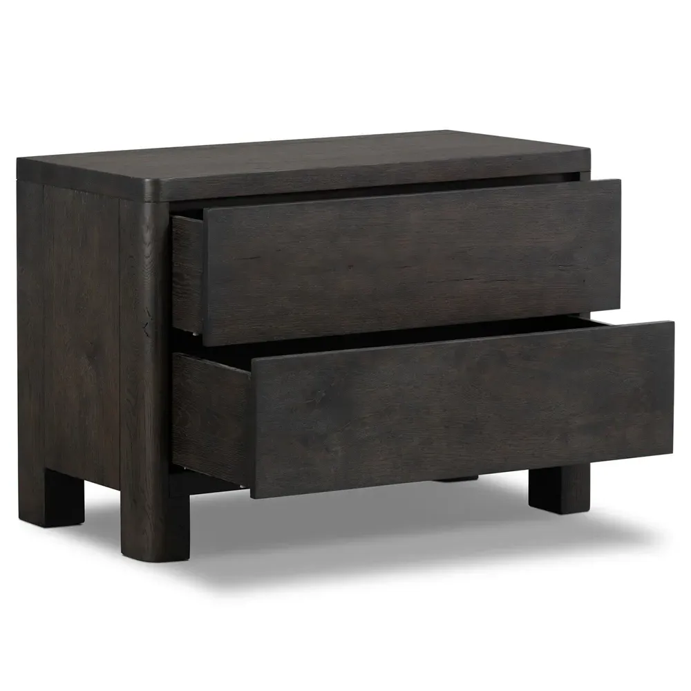 Slade Nightstand - Black, Oak