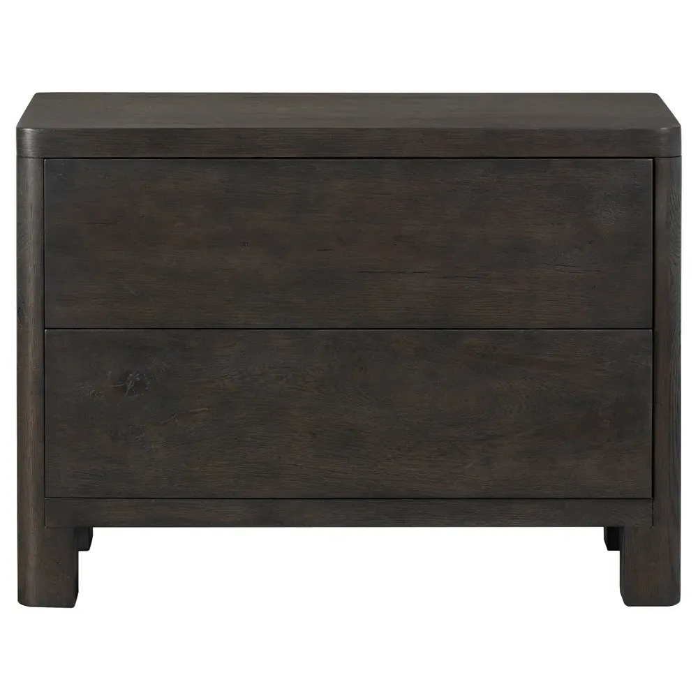 Slade Nightstand - Black, Oak image