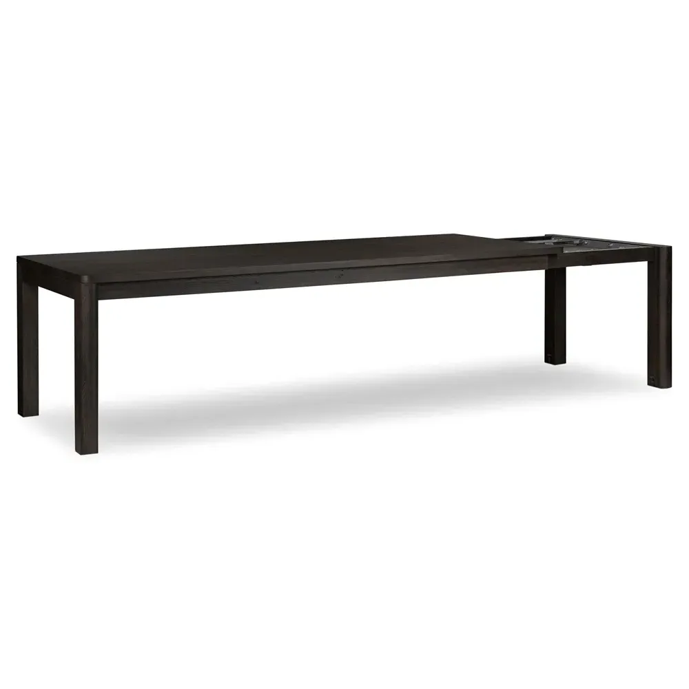 Slade Rectangular Extendable Dining Table - Black, Oak