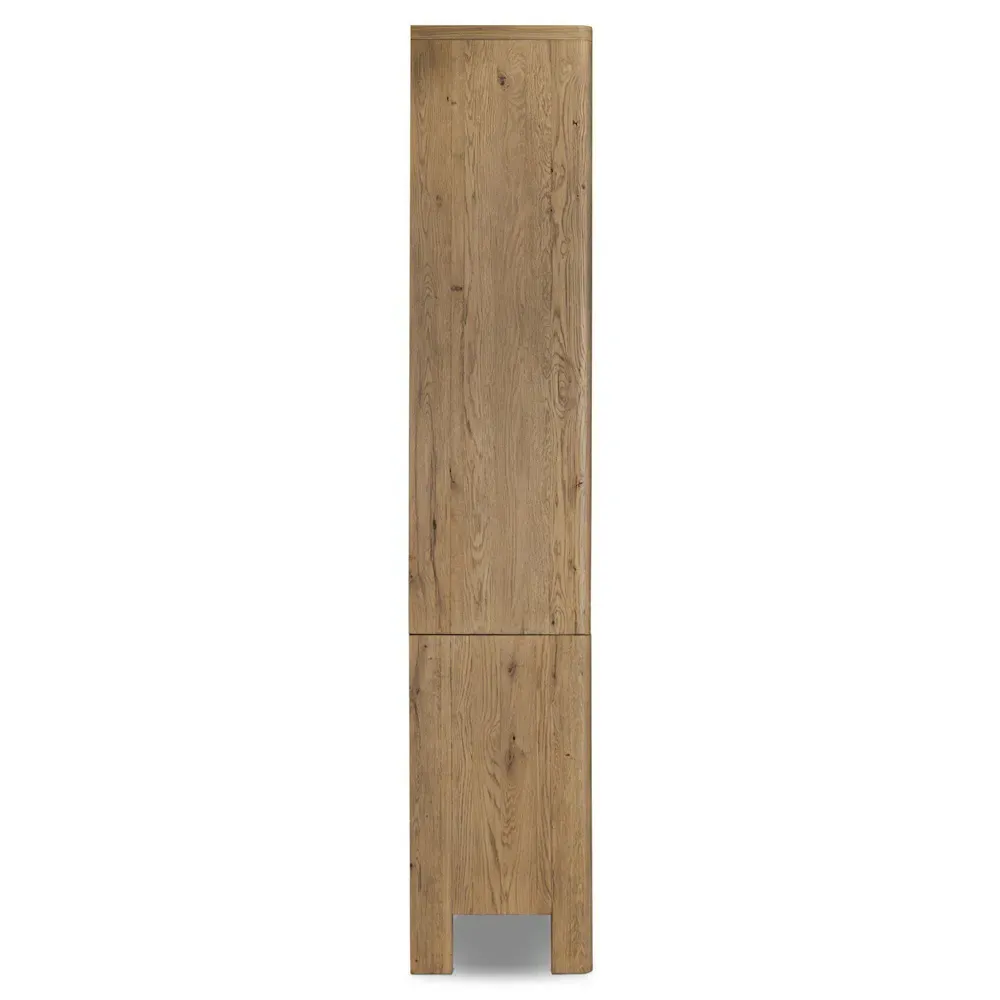 Slade Wide Bookcase - Brown, Oak