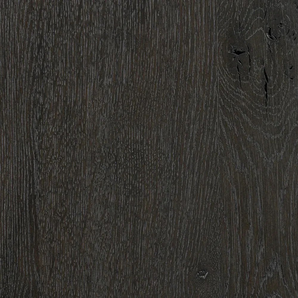 Slade Wide Bookcase - Smoked Black, Oak