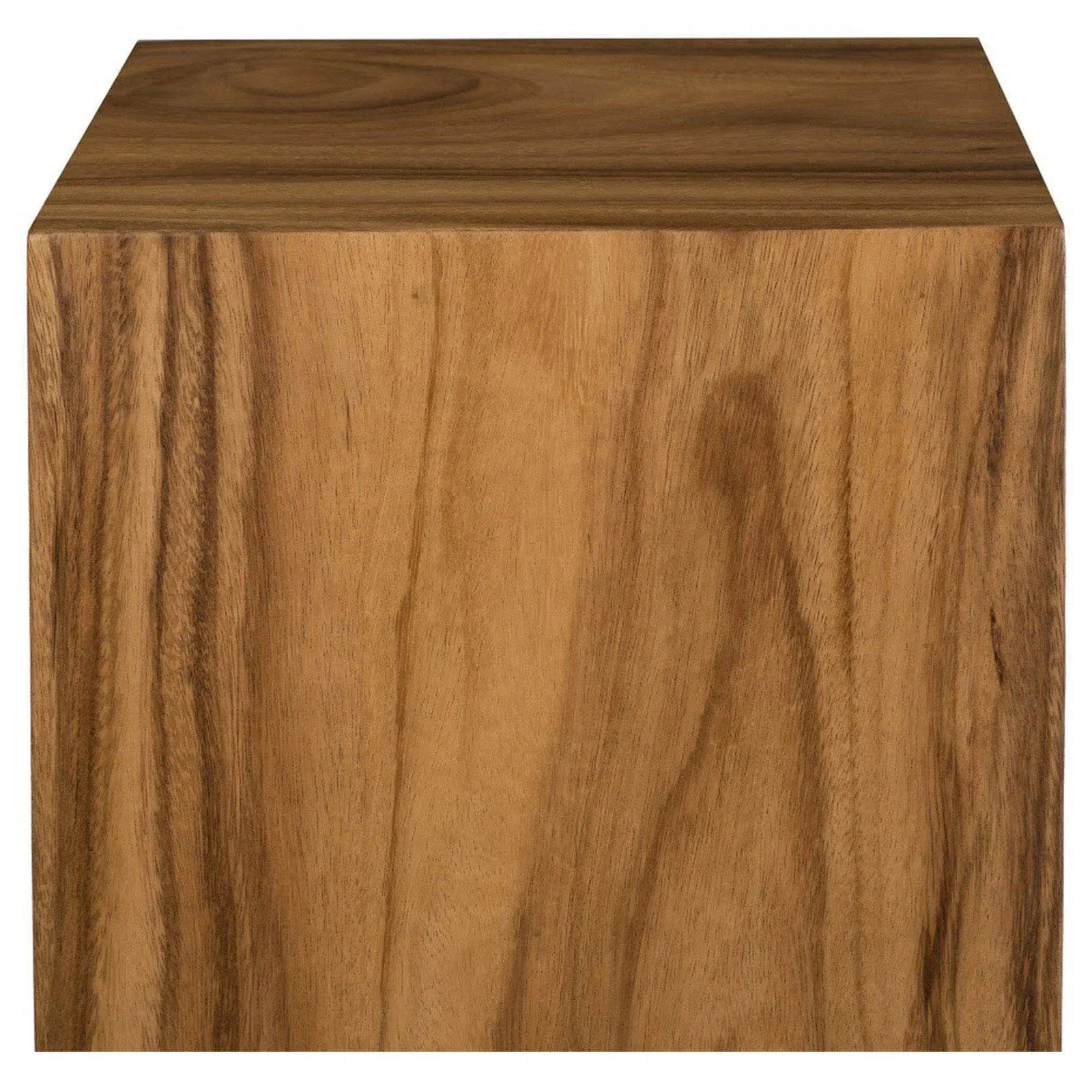 Slade Wood Plinth Pedestal - Brown, Acacia
