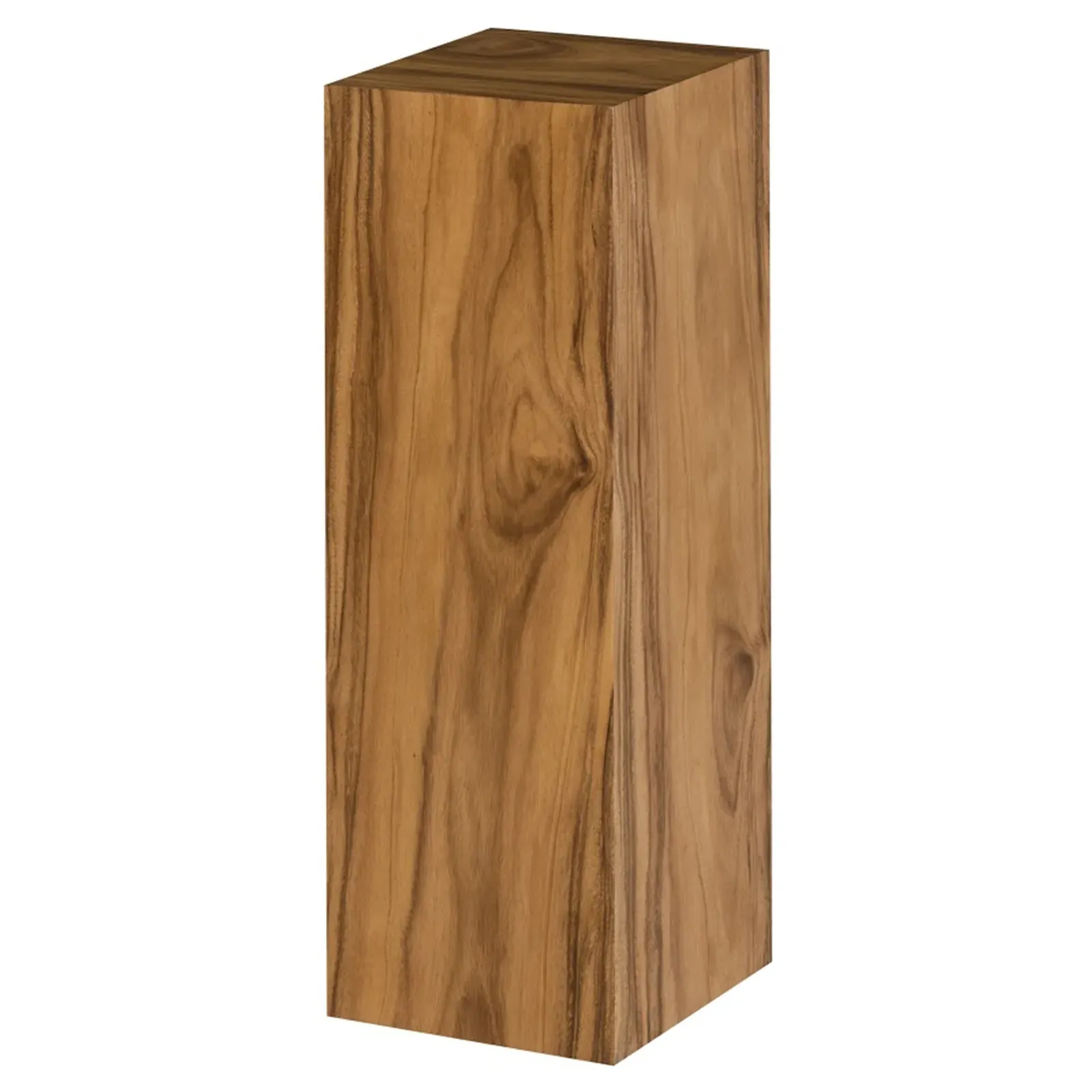 Slade Wood Plinth Pedestal - Brown, Acacia