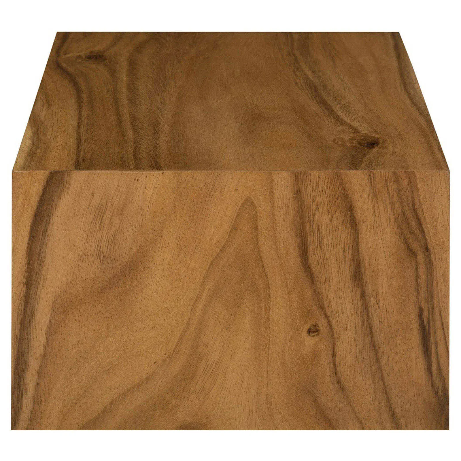 Slade Wood Plinth Pedestal - Brown, Acacia
