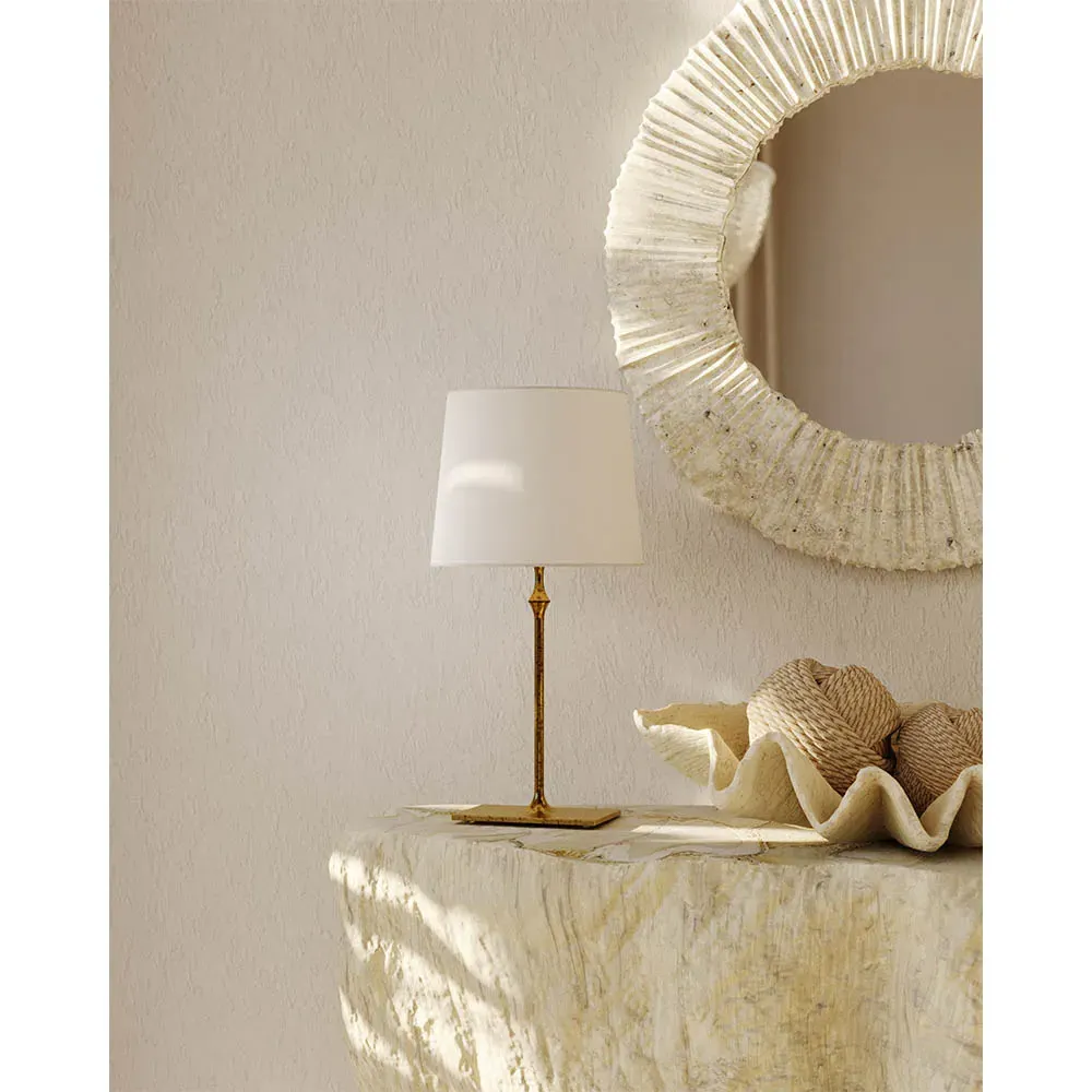 Slate Coastal Round Wall Mirror - White, Resin