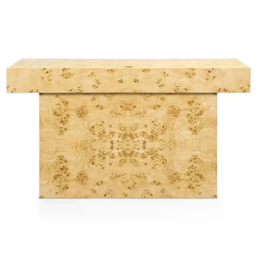 Sloane Rectangular Desk with Drawer - Brown Burl