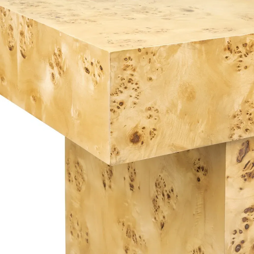 Sloane Rectangular Desk with Drawer - Brown Burl