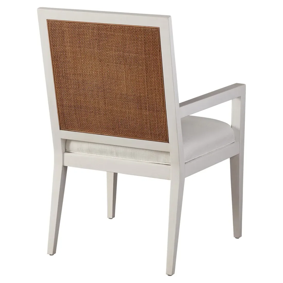 Smithcliff Cane Dining Arm Chair - White, Maple