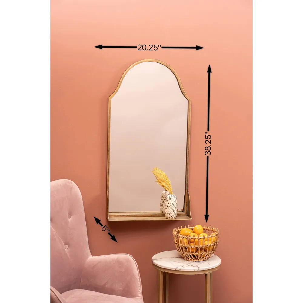 Socorro Wall Mirror - Antique Bronze, Metal