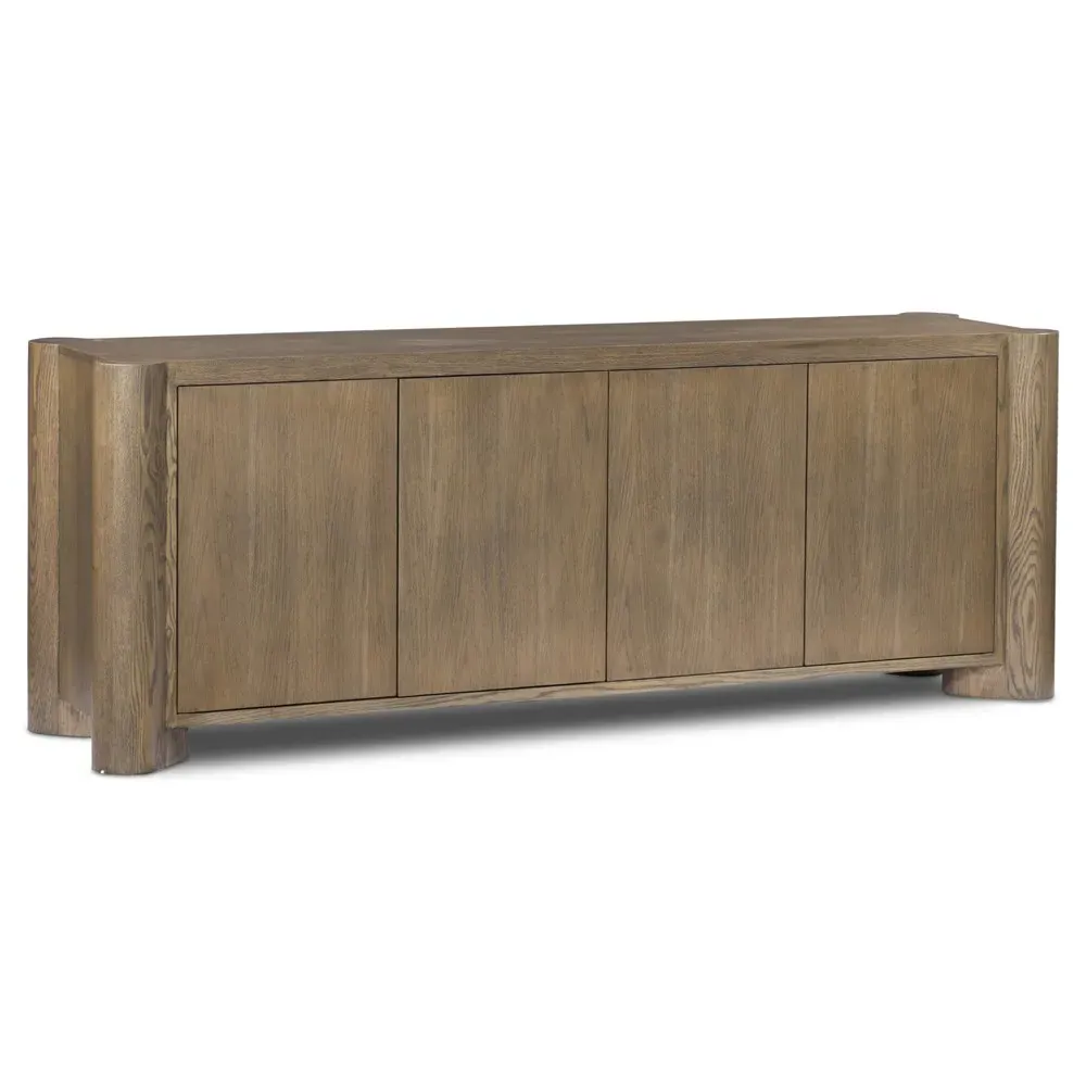 Soho Rustic Lodge Sideboard - Aged Brown, Oak