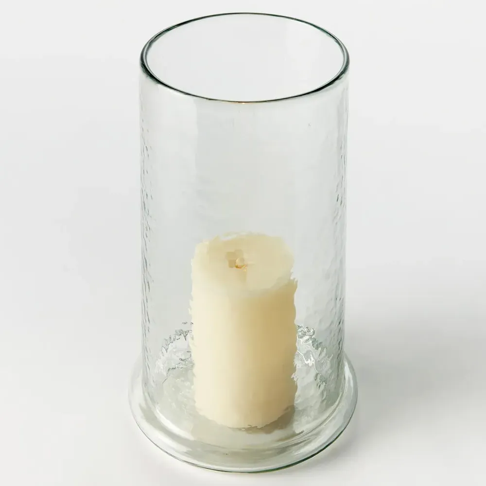Solana Large Hurricane Candleholder - Clear, Glass