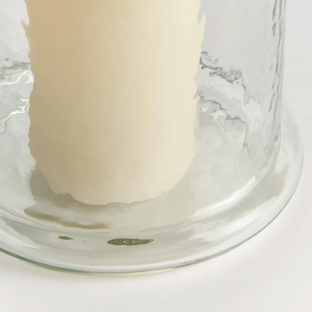 Solana Large Hurricane Candleholder - Clear, Glass