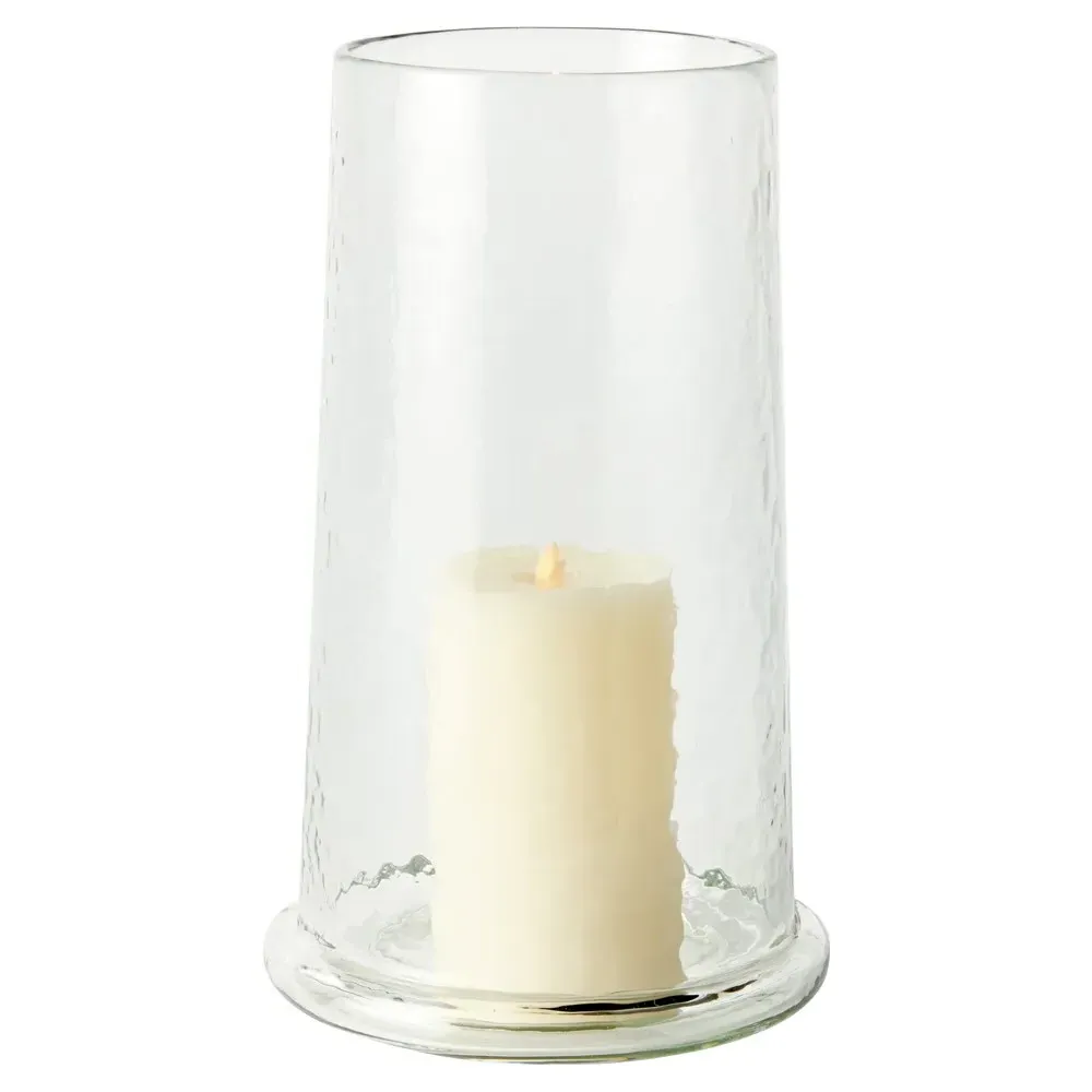 Solana Large Hurricane Candleholder - Clear, Glass