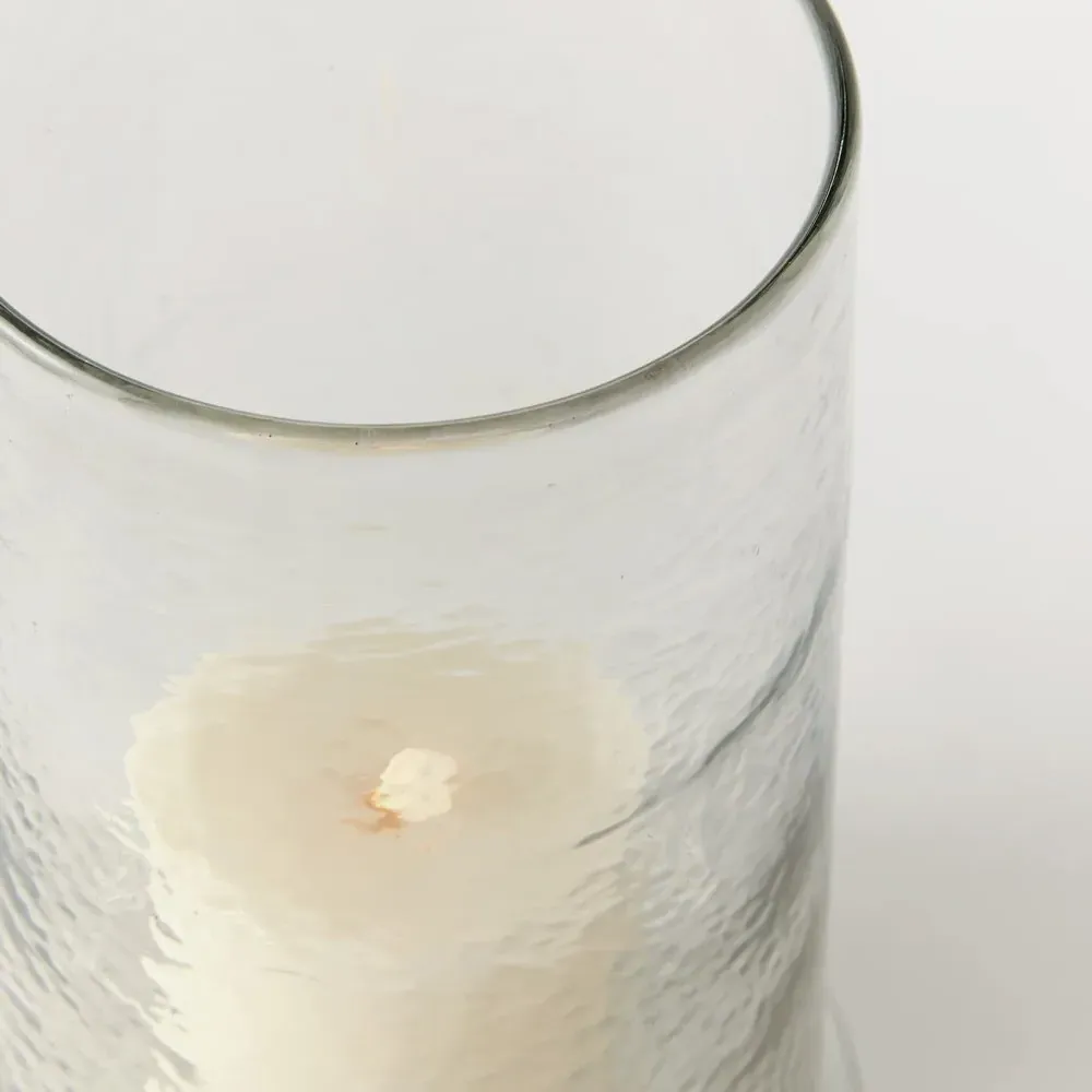 Solana Medium Hurricane Candleholder - Clear, Glass