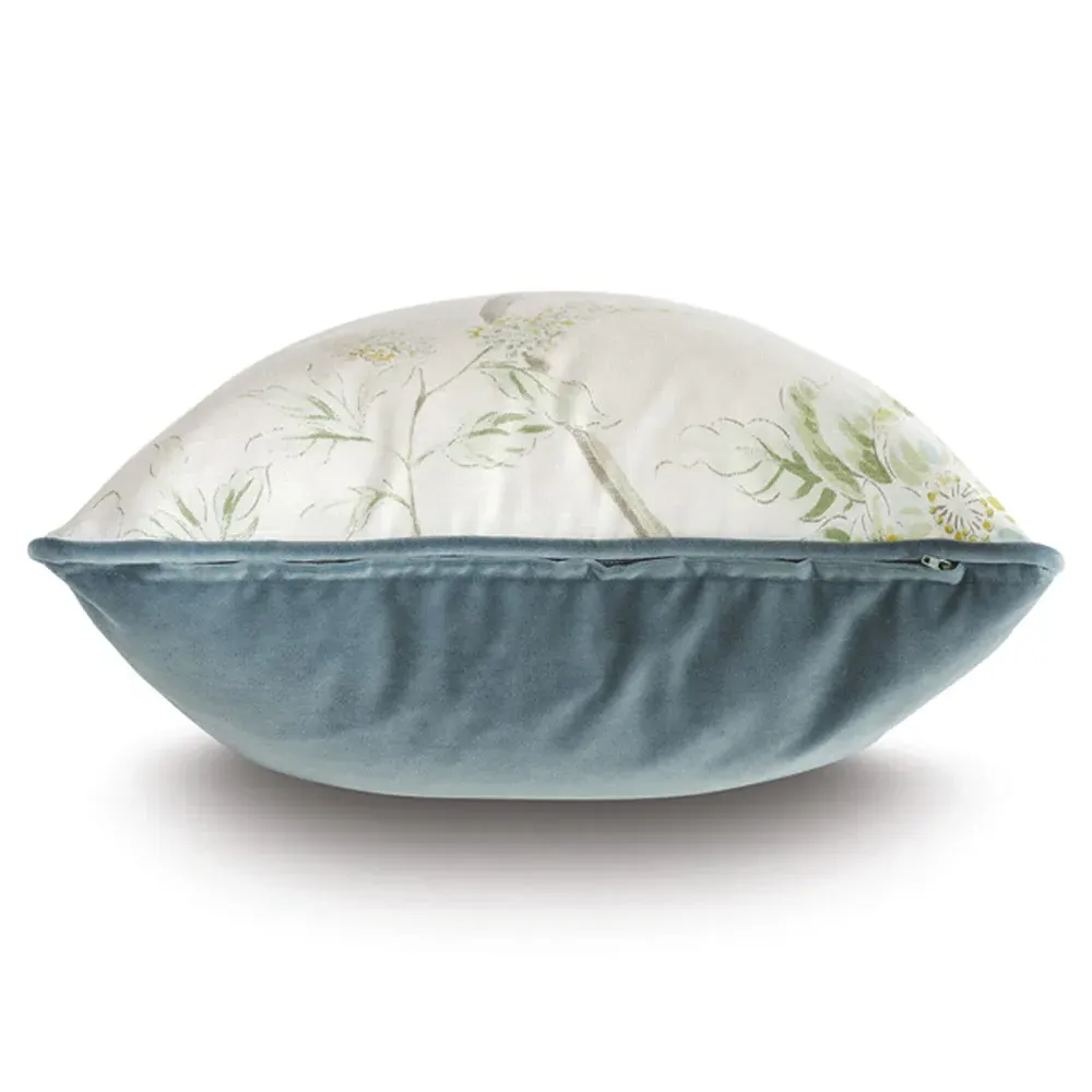 Solea Floral Throw Pillow - Cream, Cotton