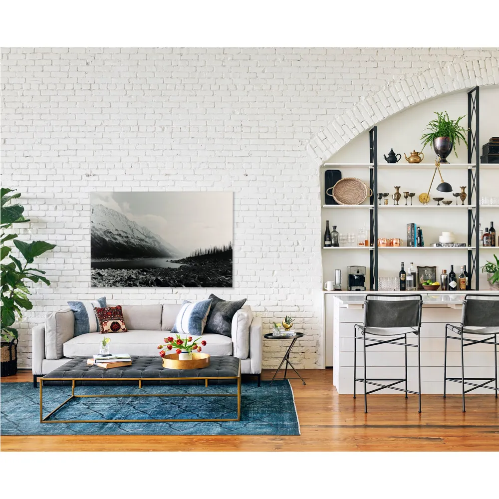 Soledad Oval Side Table Tripod Base - Rust Brown, Aluminum