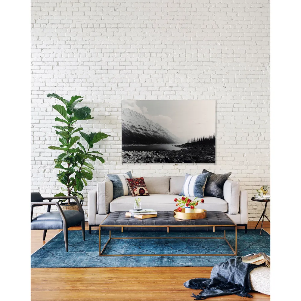 Soledad Oval Side Table Tripod Base - Rust Brown, Aluminum