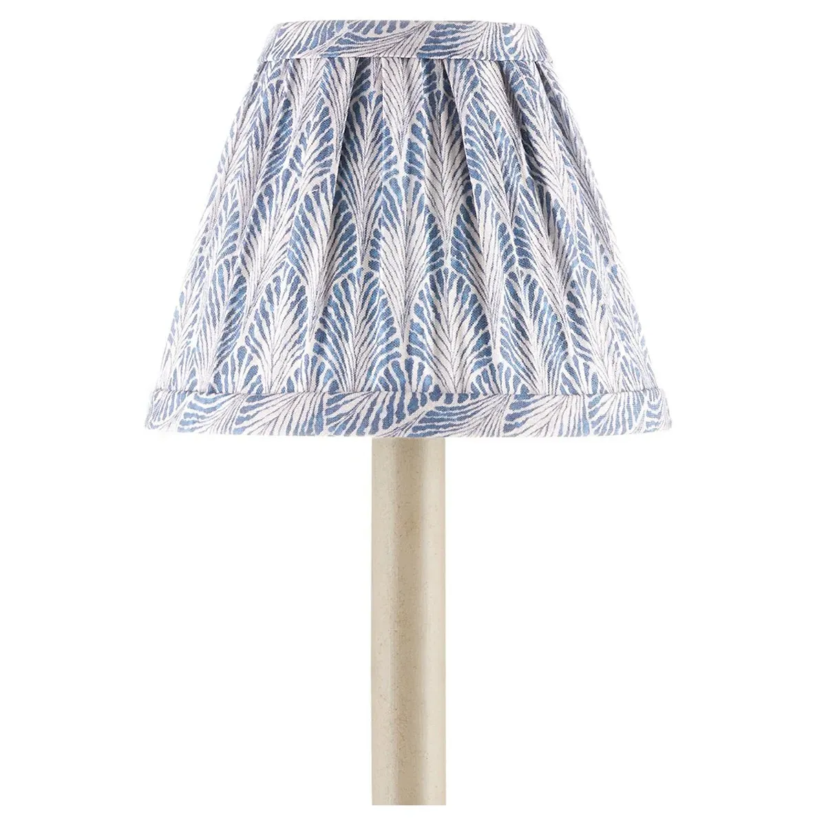Soleil Tapered Chandelier Shade - Blue, Cotton