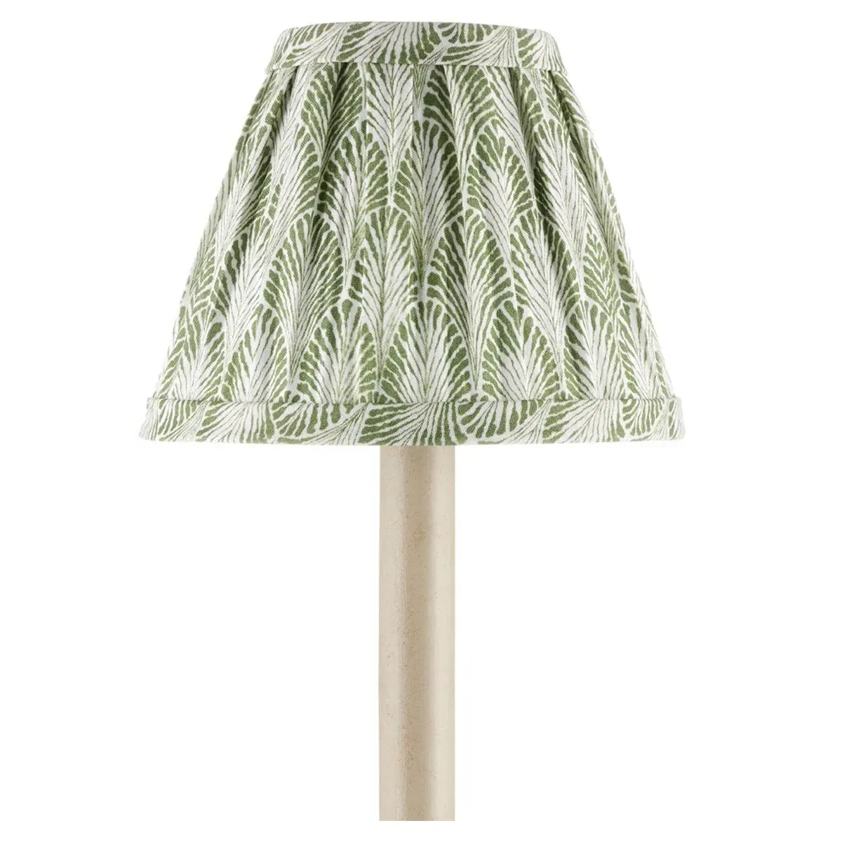 Soleil Tapered Chandelier Shade - Green, Cotton