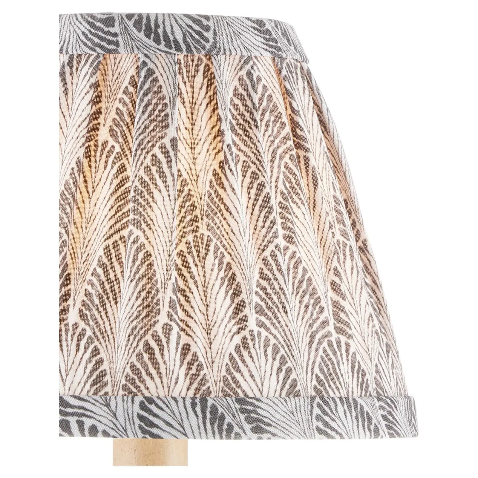 Soleil Tapered Chandelier Shade - Grey, Cotton