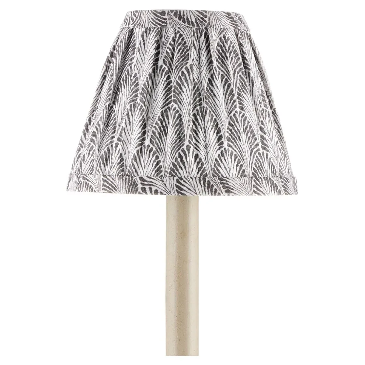 Soleil Tapered Chandelier Shade - Grey, Cotton