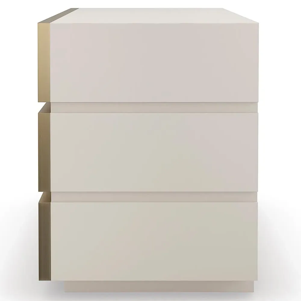 Solen 6 Drawer Nightstand - Grey, Wood