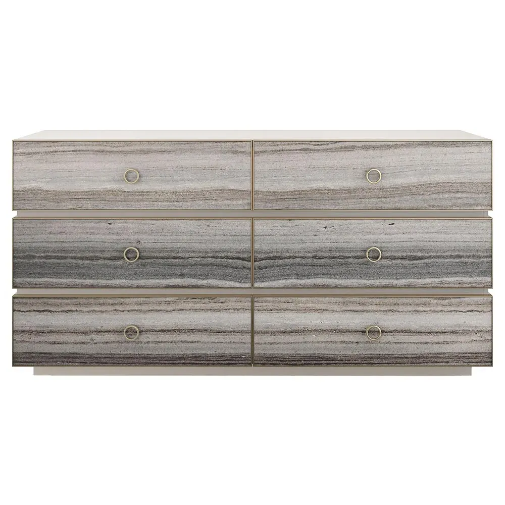 Solen Double Dresser - Grey, Wood