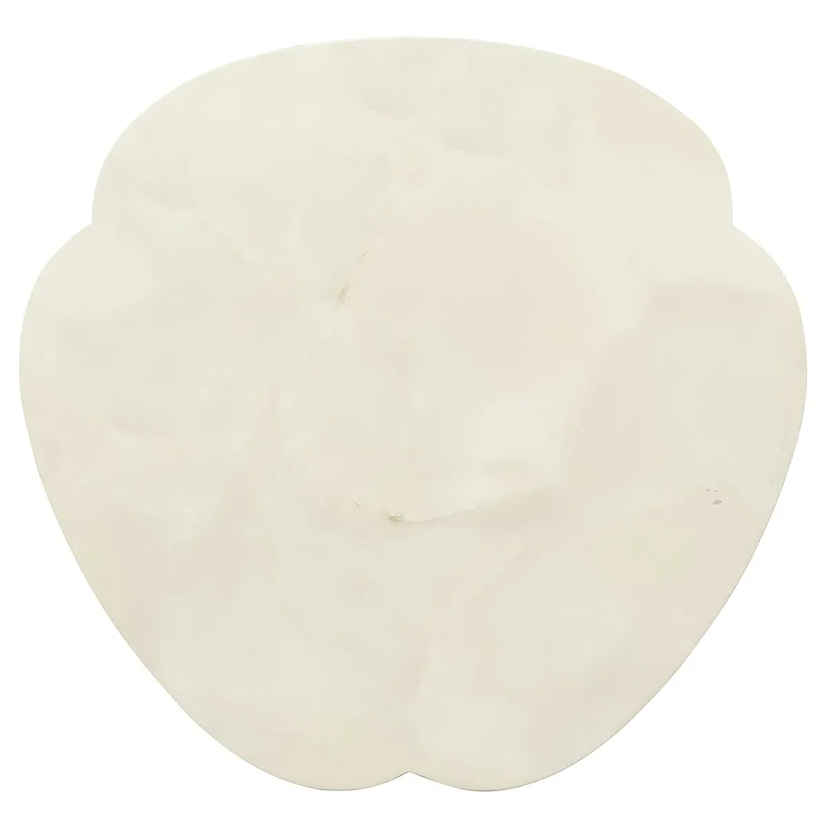 Solivra Round Accent Table - Cream, Faux Onyx