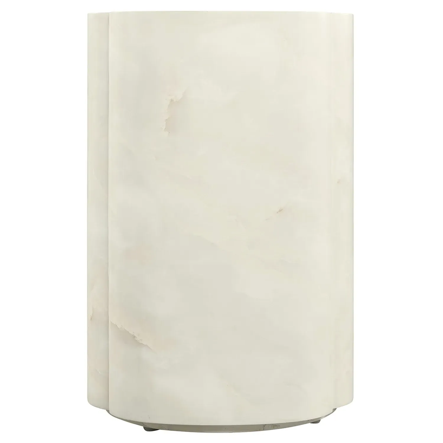 Solivra Round Accent Table - Cream, Faux Onyx image