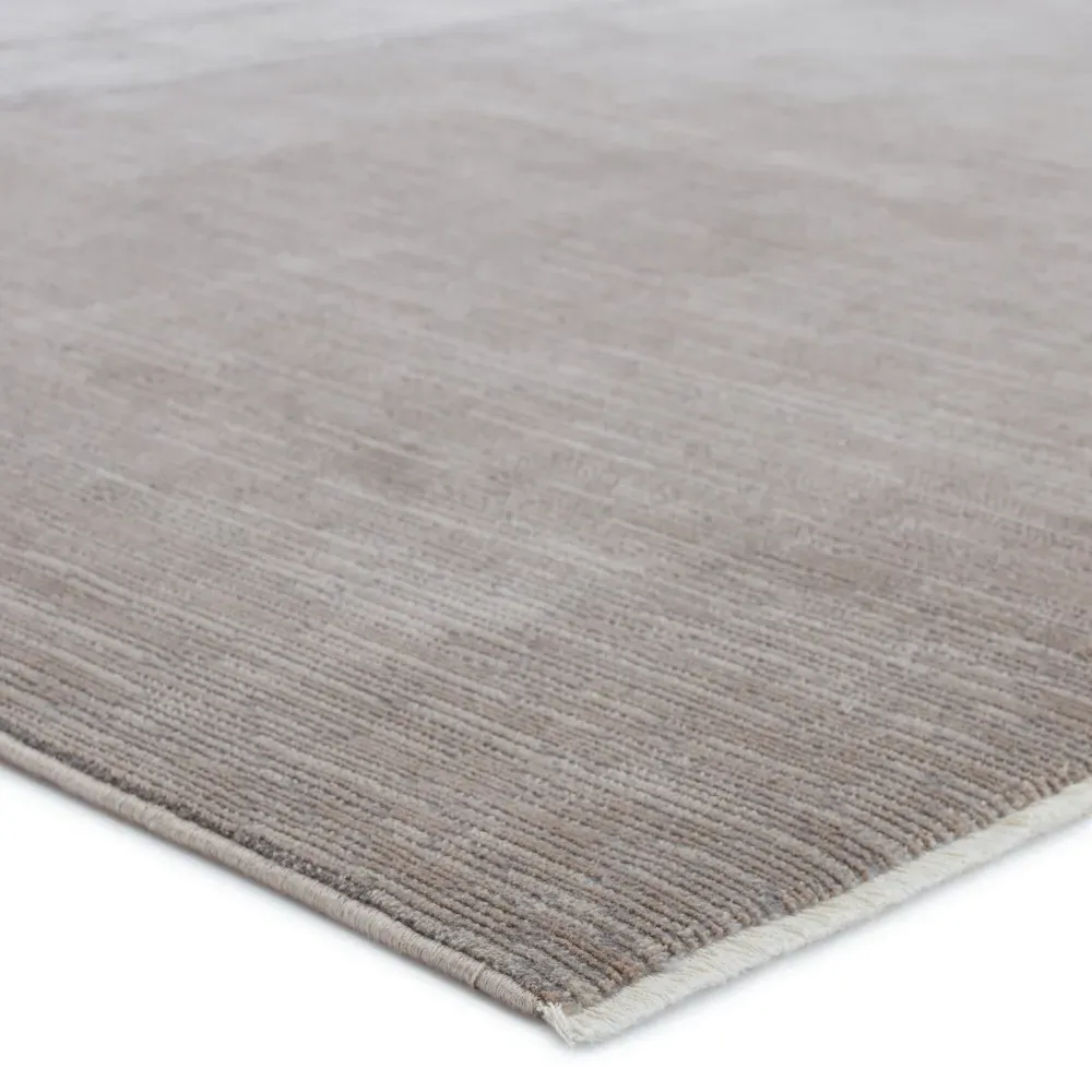Solomon Patterned Rug - Taupe, Polyester Viscose