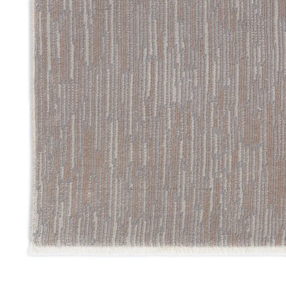 Solomon Patterned Rug - Taupe, Polyester Viscose