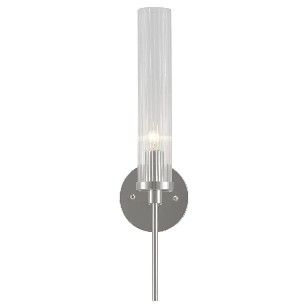 Sondra Wallchiere Sconce - Polished Nickel, Steel